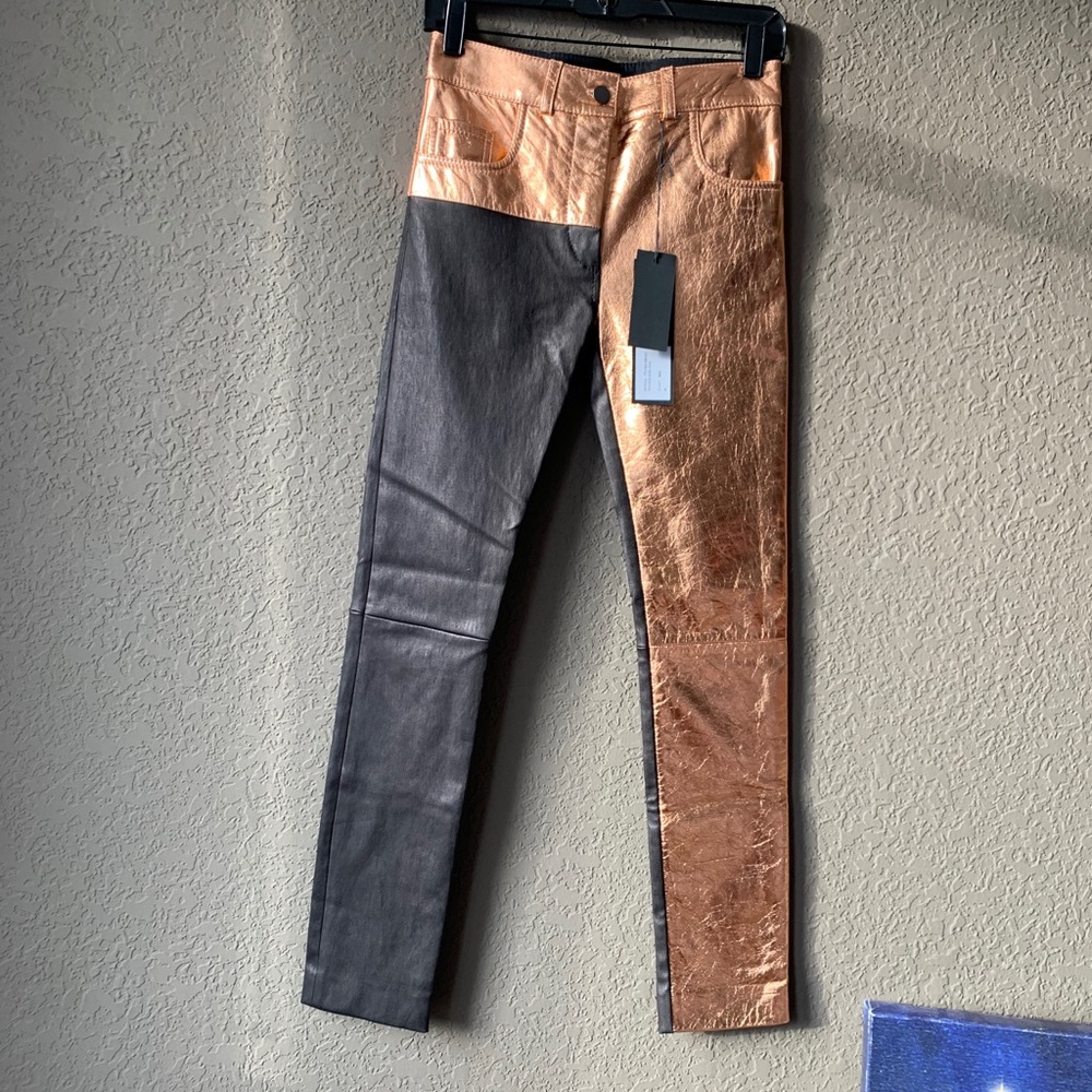 Haider Ackermann Roger Rose leather trouser - Picture 11 of 16